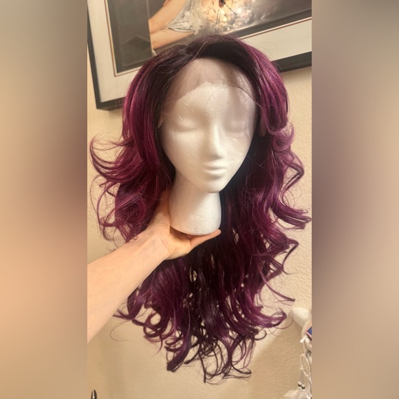 Synthetic Purple Wig - Picture 14 of 17